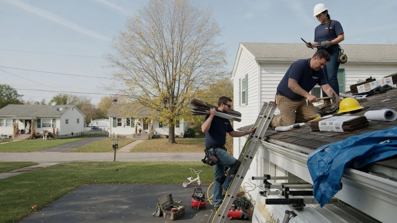Local Roofing Contractors in New Goshen, IN near me